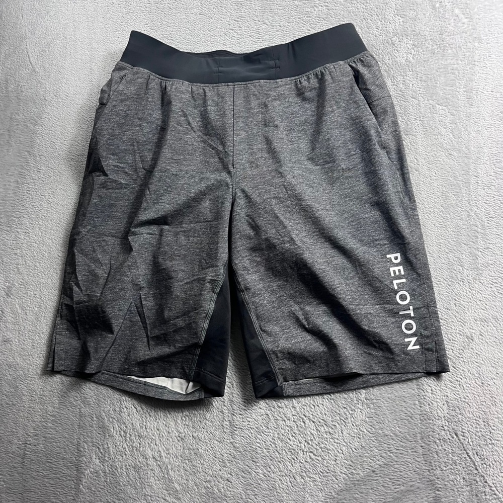 Lululemon x Peloton Mens Surge Short 7 Lined Heathered Black Small